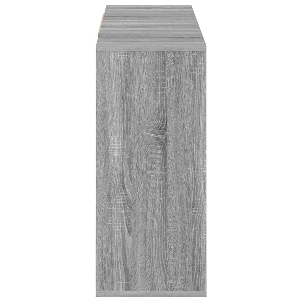 vidaXL Szafka, szary dąb sonoma, 120x30x75 cm, materiał drewnopochodny