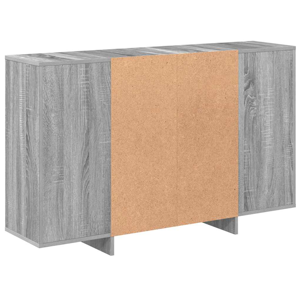 vidaXL Szafka, szary dąb sonoma, 120x30x75 cm, materiał drewnopochodny