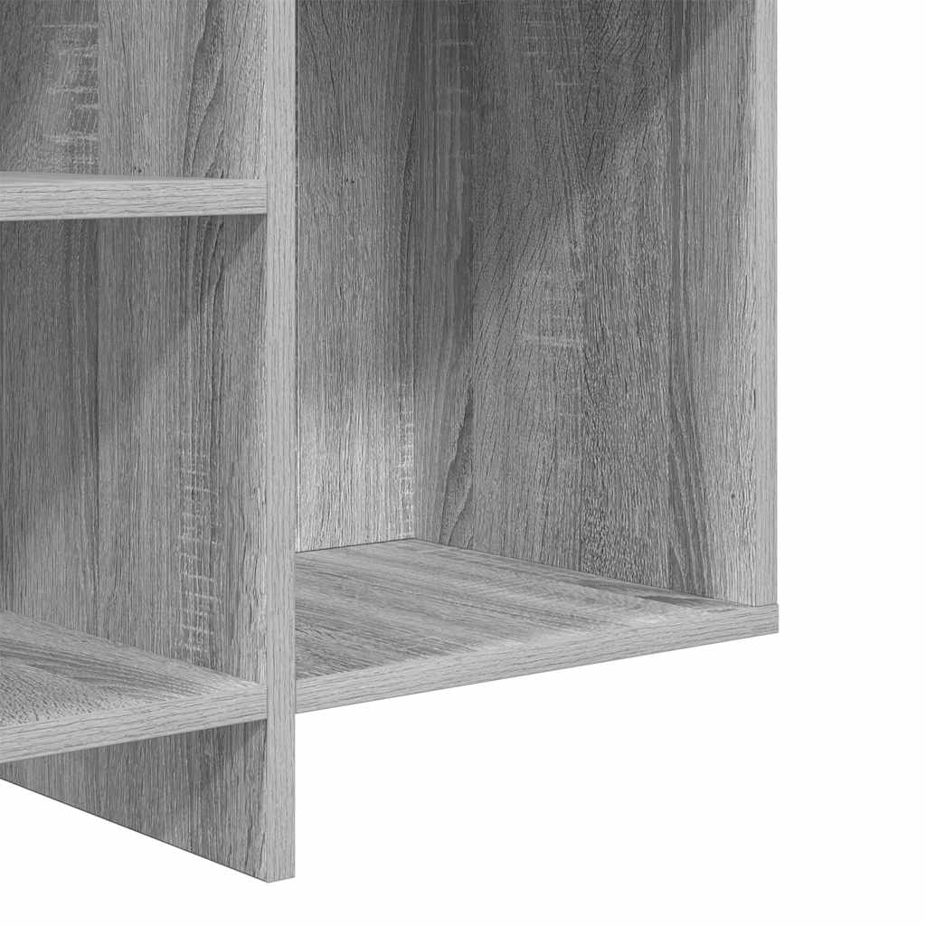 vidaXL Szafka, szary dąb sonoma, 120x30x75 cm, materiał drewnopochodny