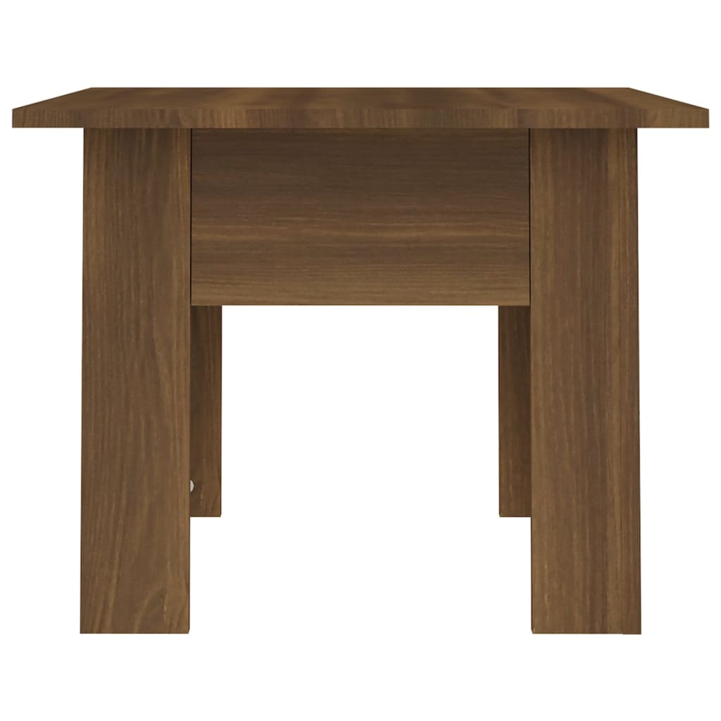 vidaXL Stolik kawowy, brązowy dąb 55x55x42 cm, materiał drewnopochodny