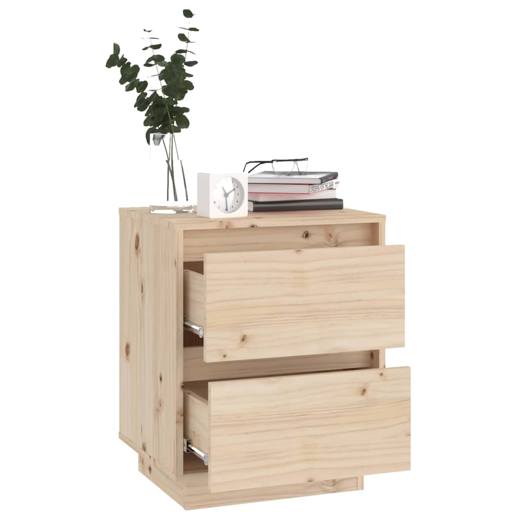 vidaXL Szafka nocna, 40 x 35 x 50 cm, lite drewno sosnowe