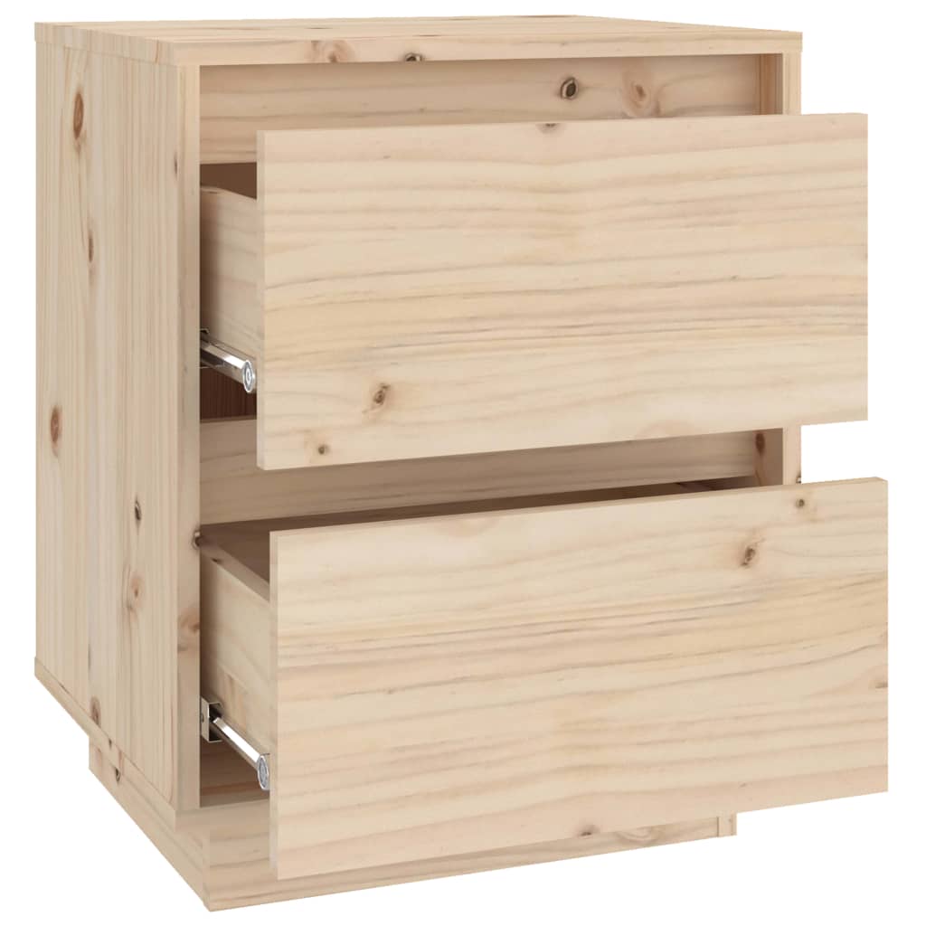vidaXL Szafka nocna, 40 x 35 x 50 cm, lite drewno sosnowe