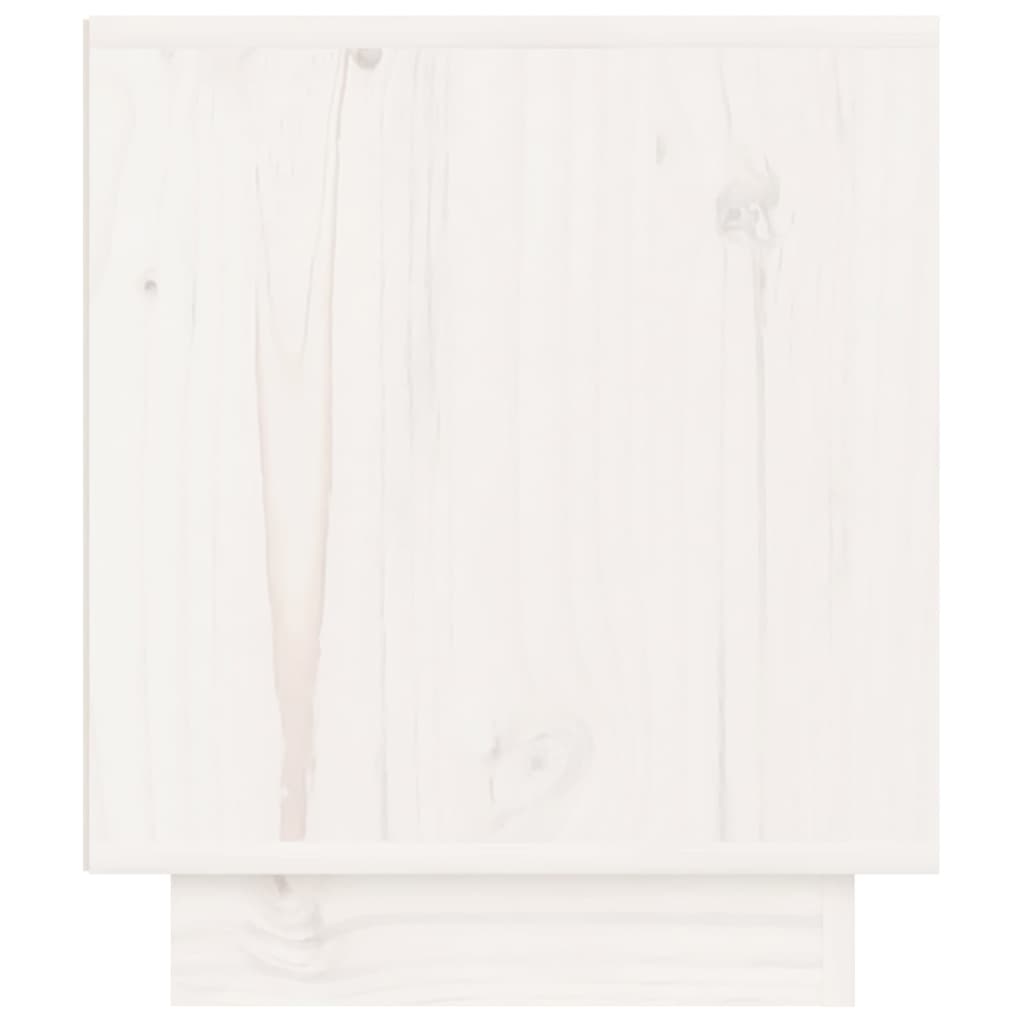 vidaXL Szafki nocne, 2 szt., białe, 40x34x40 cm, lite drewno sosnowe