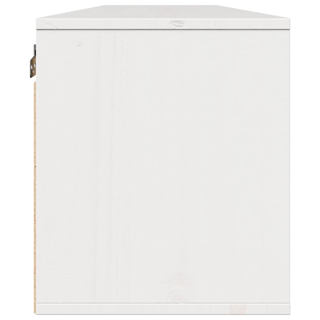 vidaXL Szafki ścienne, 2 szt., białe, 80x30x35 cm lite drewno sosnowe