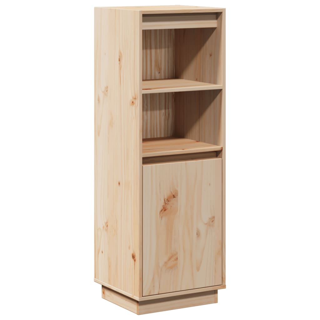 vidaXL Szafka, 37x34x110 cm, lite drewno sosnowe