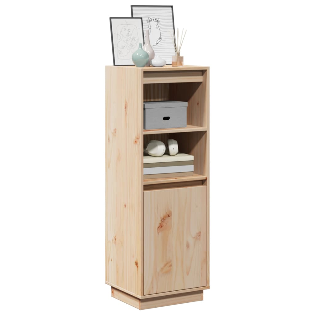 vidaXL Szafka, 37x34x110 cm, lite drewno sosnowe