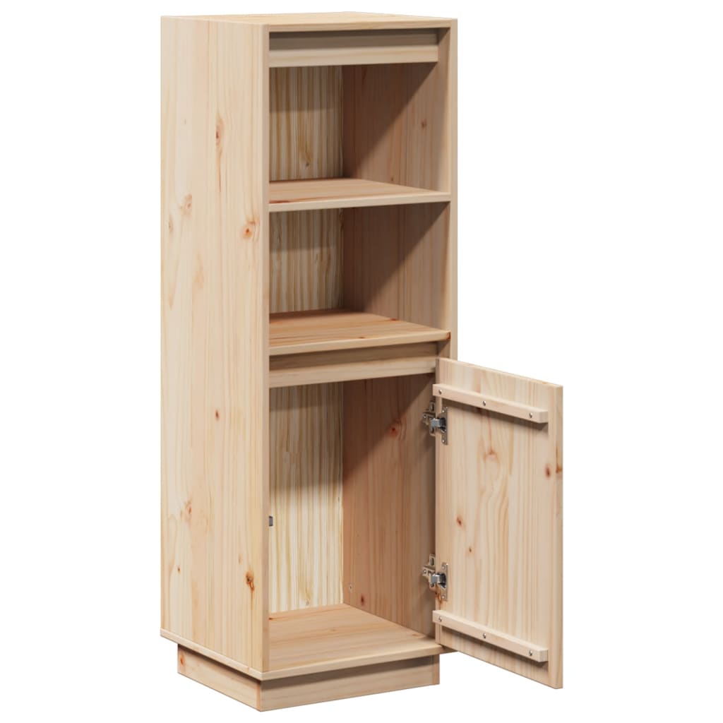 vidaXL Szafka, 37x34x110 cm, lite drewno sosnowe