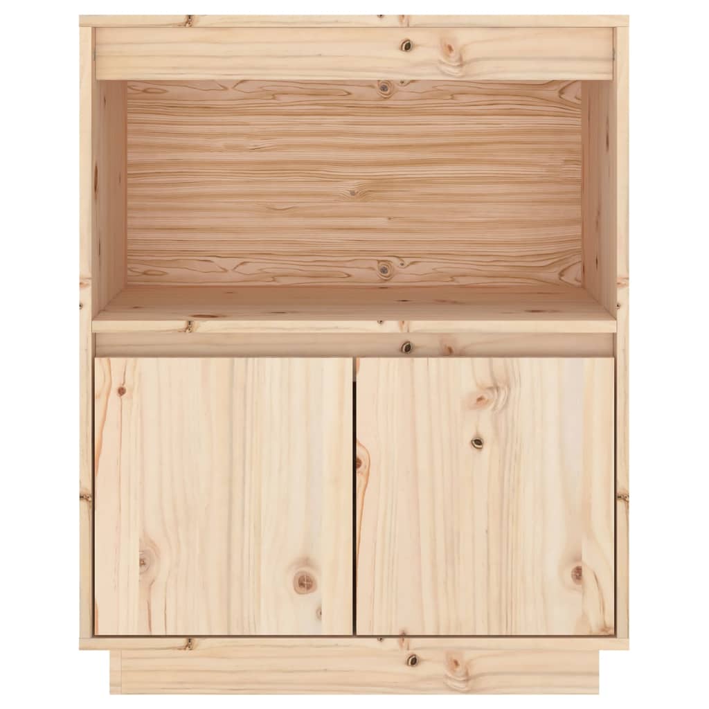 vidaXL Szafka, 60 x 34 x 75 cm, lite drewno sosnowe