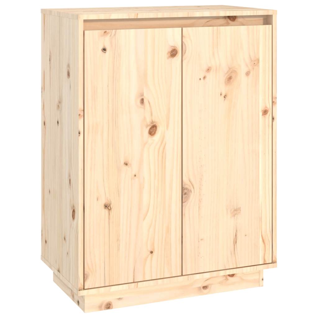 vidaXL Szafka na buty, 60x35x80 cm, lite drewno sosnowe