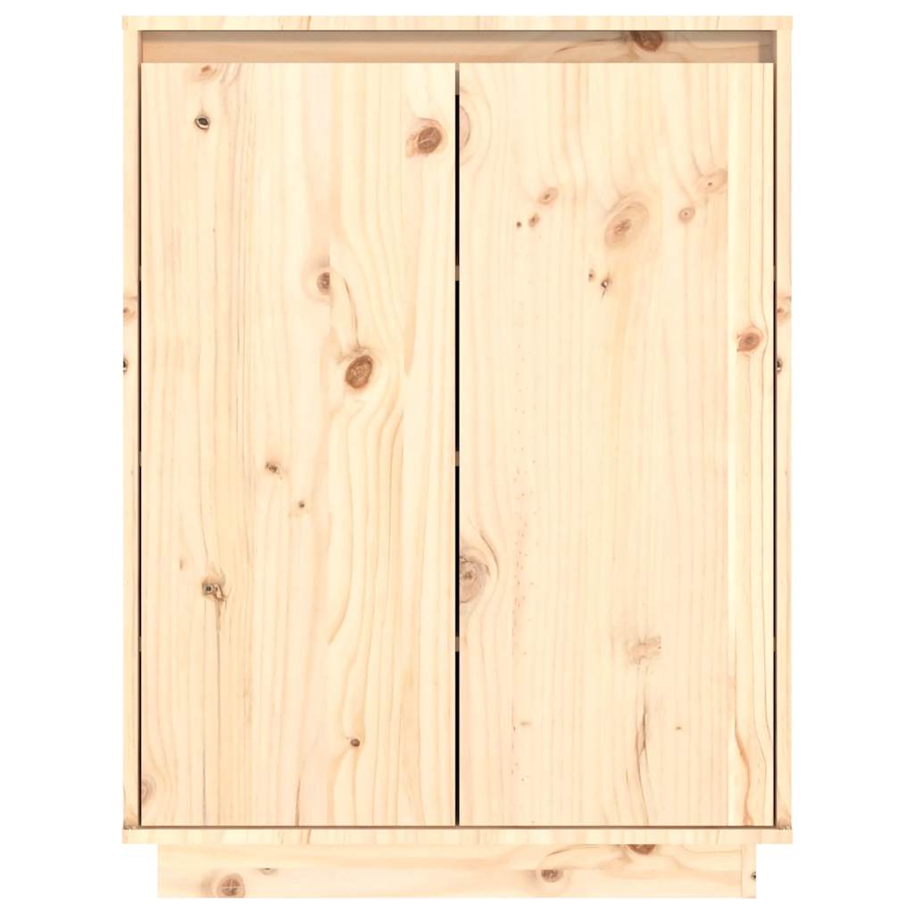 vidaXL Szafka na buty, 60x35x80 cm, lite drewno sosnowe