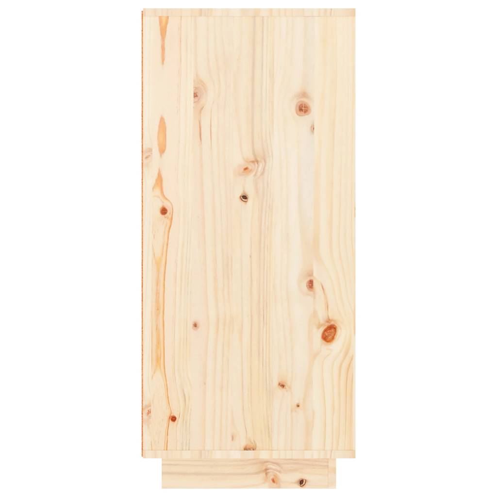 vidaXL Szafka na buty, 60x35x80 cm, lite drewno sosnowe