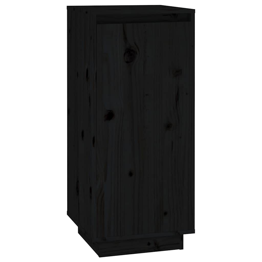 vidaXL Szafka na buty, czarna, 35x35x80 cm, lite drewno sosnowe