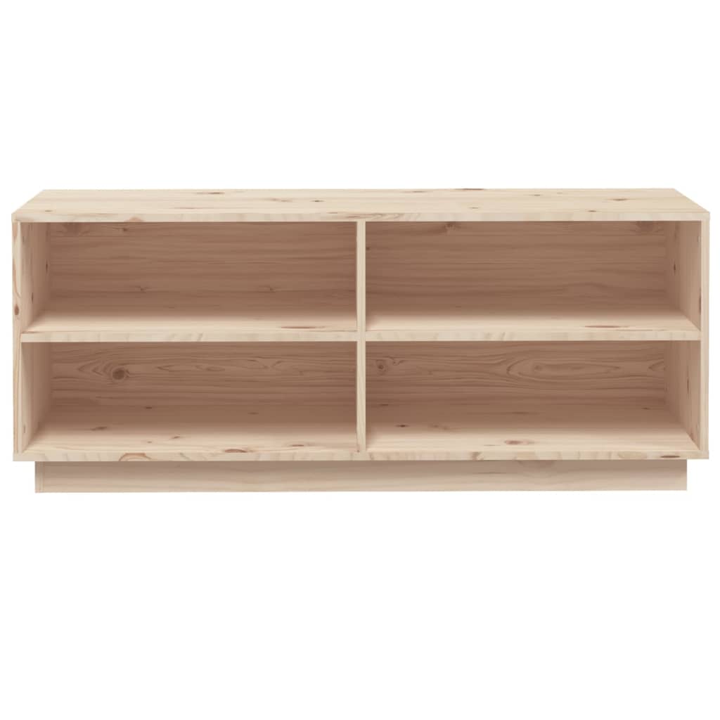 vidaXL Szafka na buty, 110x34x45 cm, lite drewno sosnowe