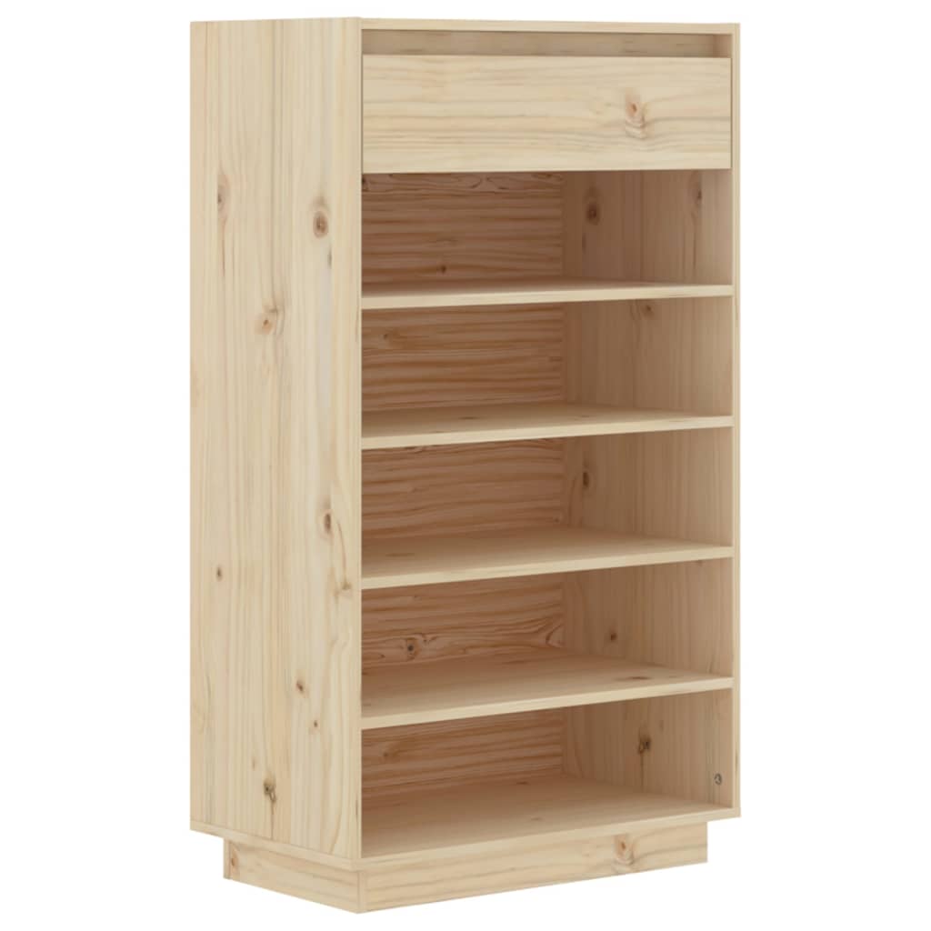 vidaXL Szafka na buty, 60x34x105 cm, lite drewno sosnowe