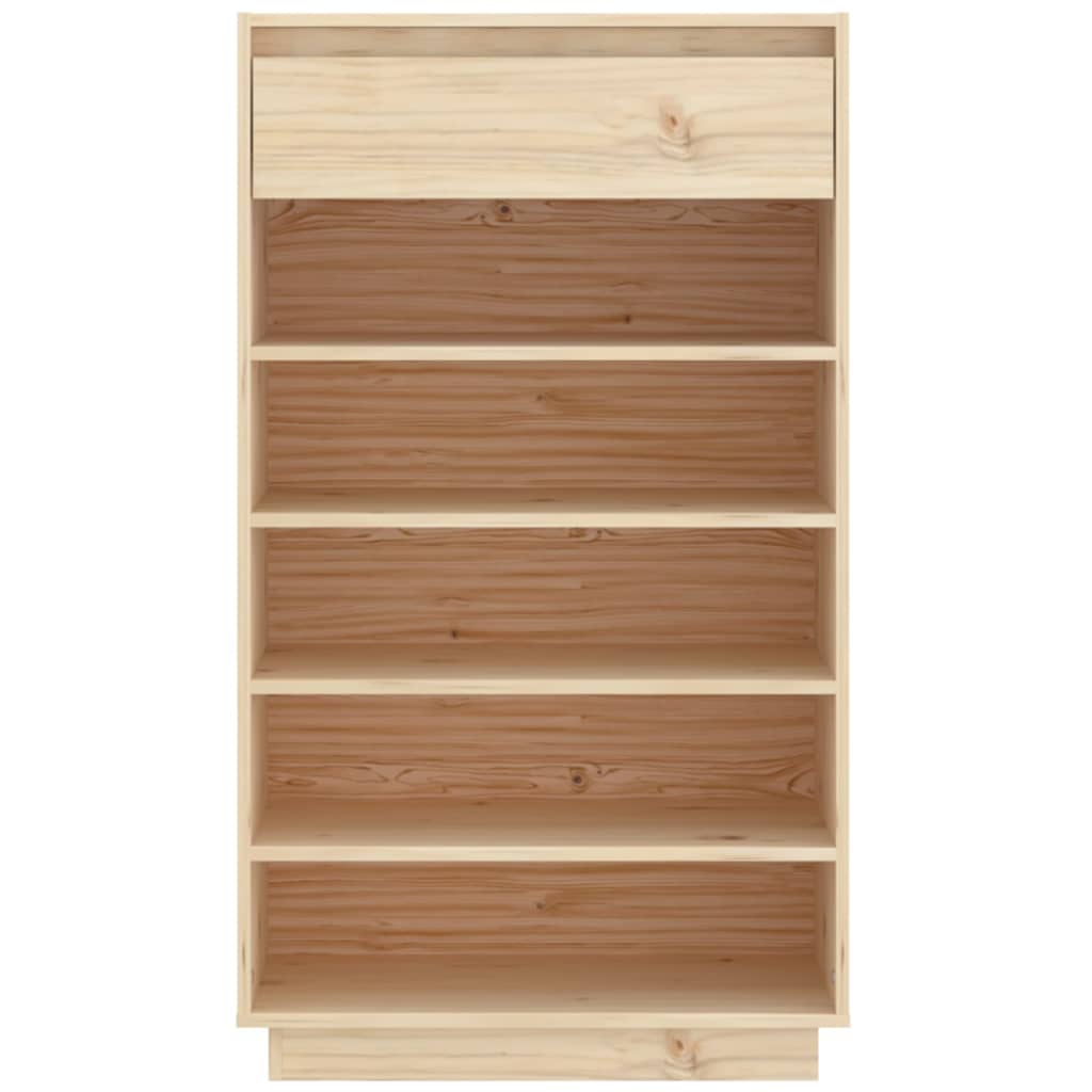 vidaXL Szafka na buty, 60x34x105 cm, lite drewno sosnowe