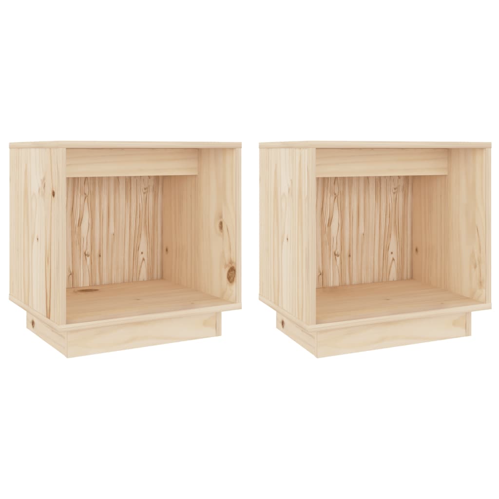 vidaXL Szafki nocne, 2 szt., 40x30x40 cm, lite drewno sosnowe