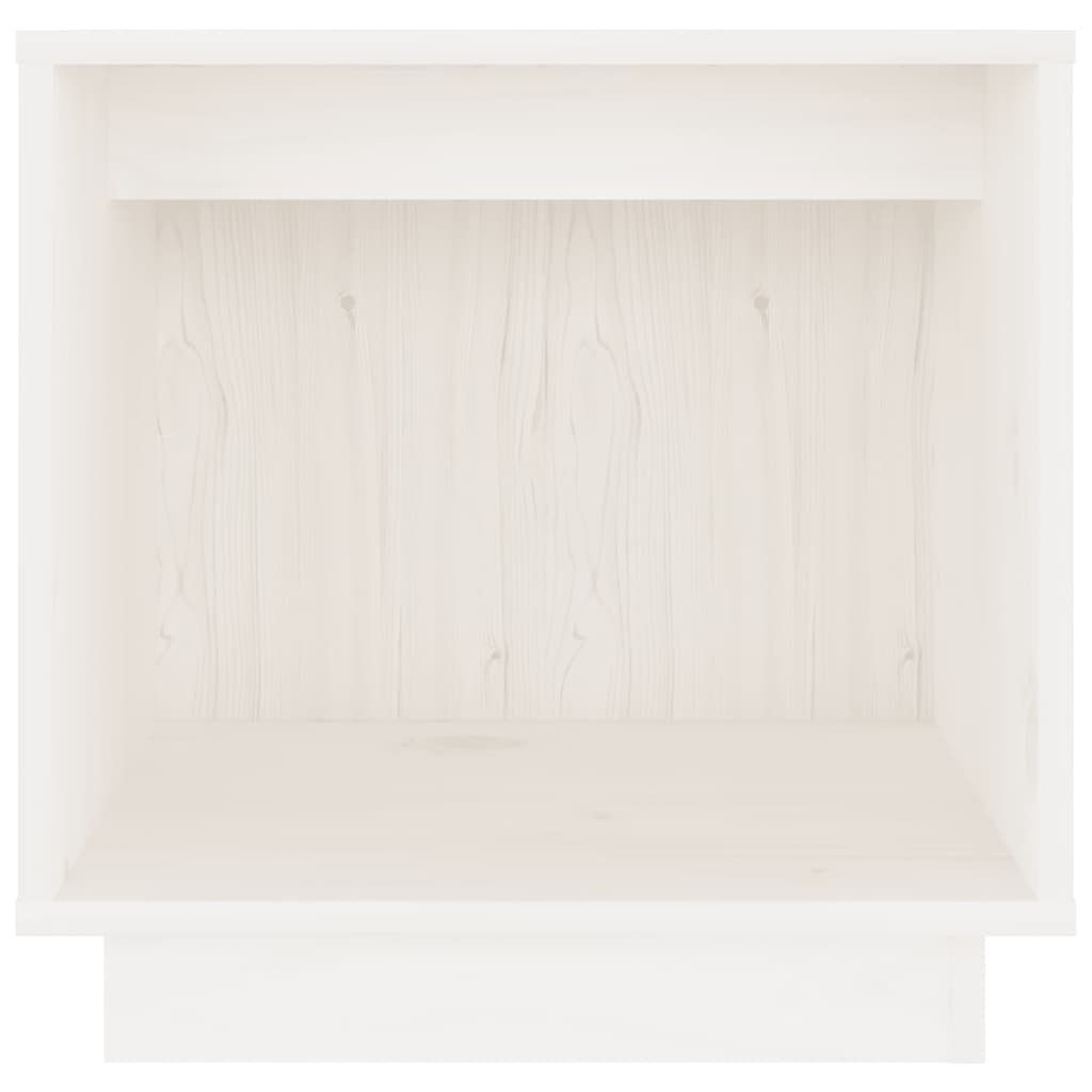 vidaXL Szafki nocne, 2 szt., białe, 40x30x40 cm, lite drewno sosnowe