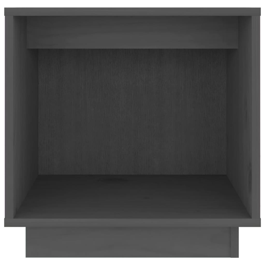 vidaXL Szafki nocne, 2 szt., szare, 40x30x40 cm, lite drewno sosnowe