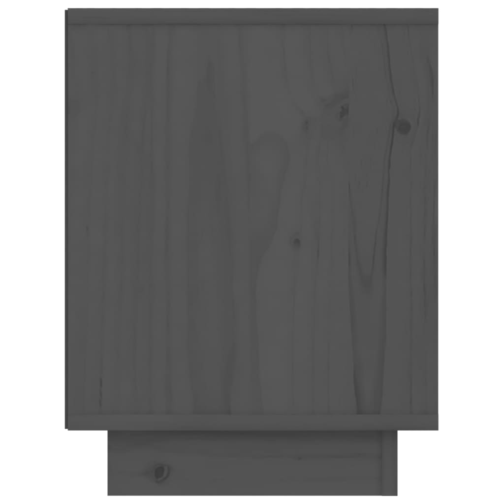 vidaXL Szafki nocne, 2 szt., szare, 40x30x40 cm, lite drewno sosnowe