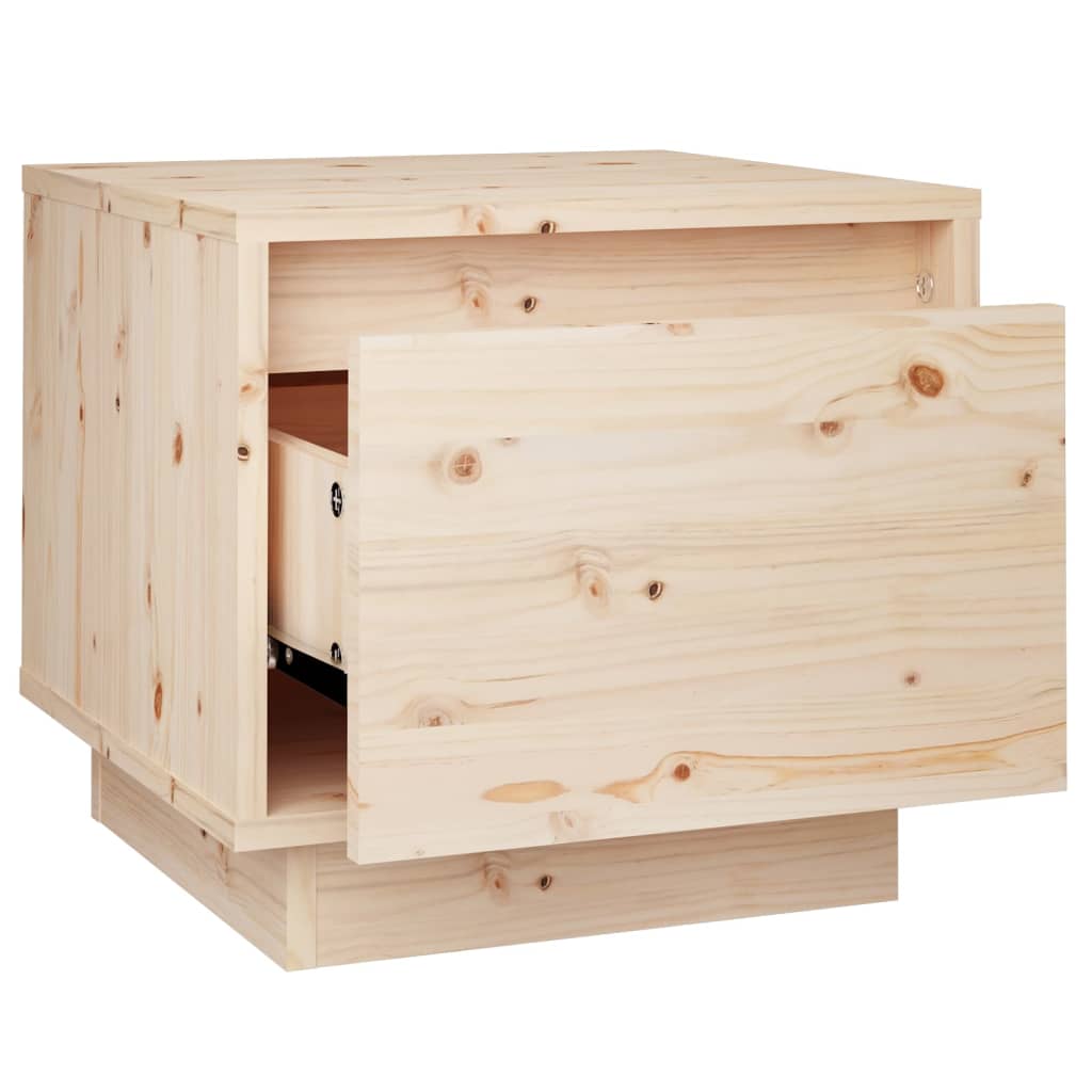 vidaXL Szafki nocne, 2 szt., 35x34x32 cm, lite drewno sosnowe