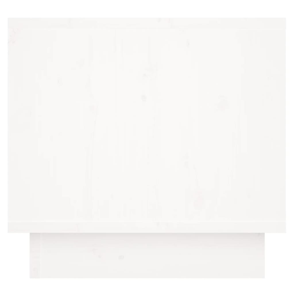 vidaXL Szafki nocne, 2 szt., białe, 35x34x32 cm, lite drewno sosnowe