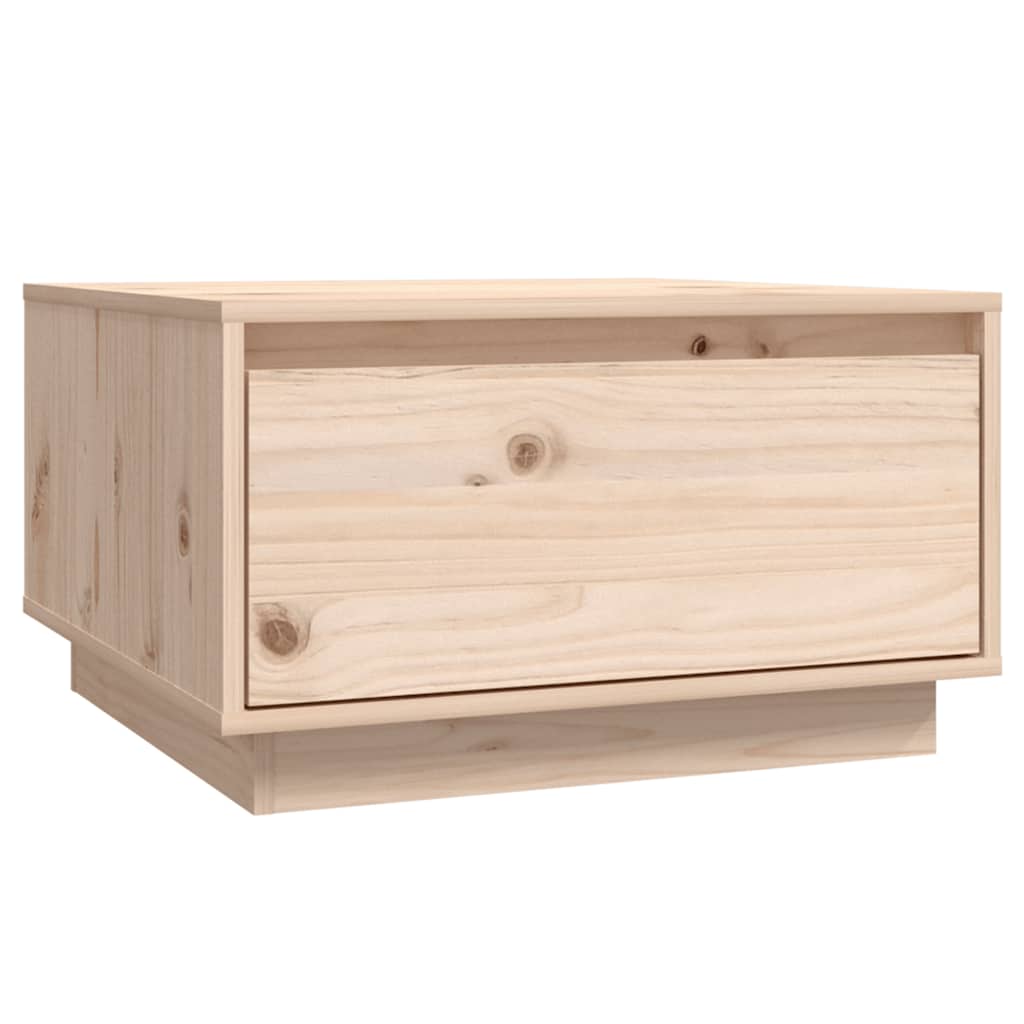 vidaXL Stolik kawowy, 55x56x32 cm, lite drewno sosnowe