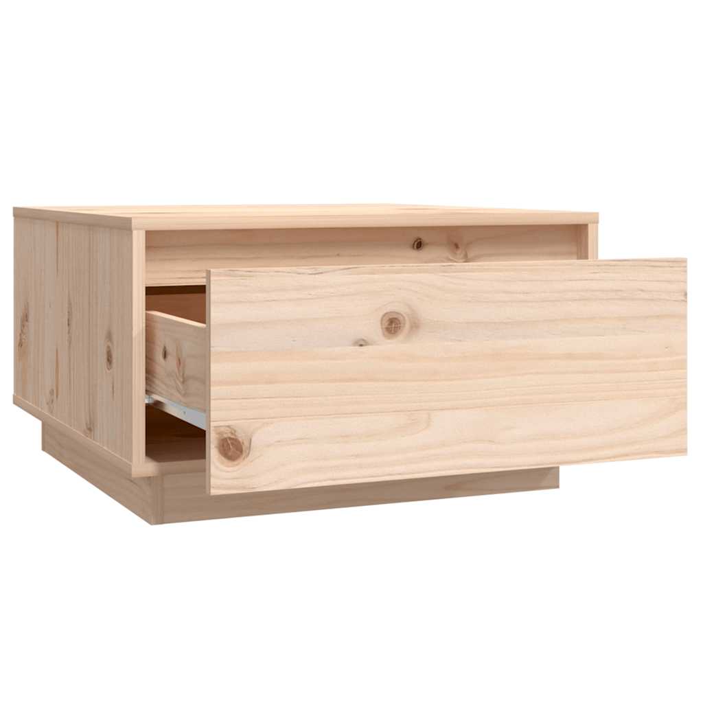vidaXL Stolik kawowy, 55x56x32 cm, lite drewno sosnowe