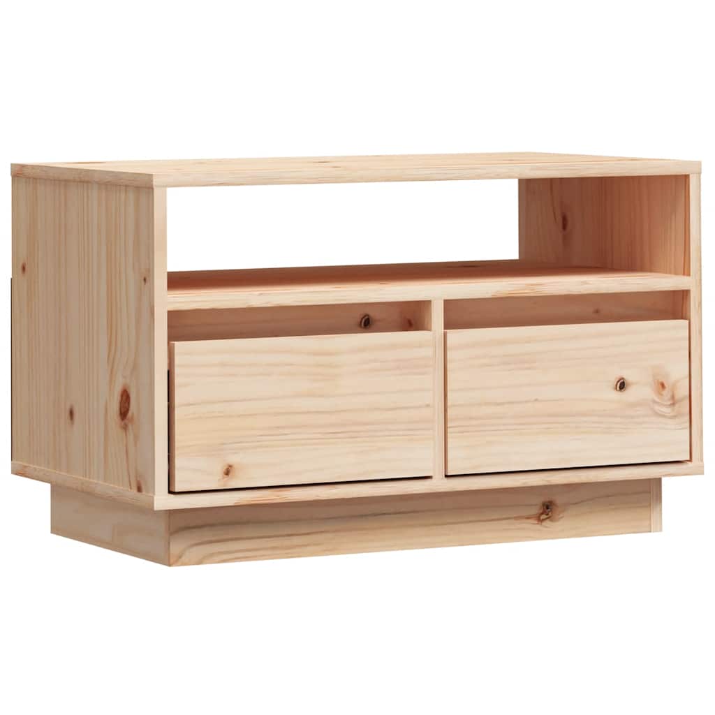 vidaXL Szafka pod telewizor, 60x35x37 cm, lite drewno sosnowe