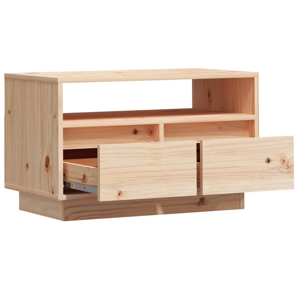 vidaXL Szafka pod telewizor, 60x35x37 cm, lite drewno sosnowe