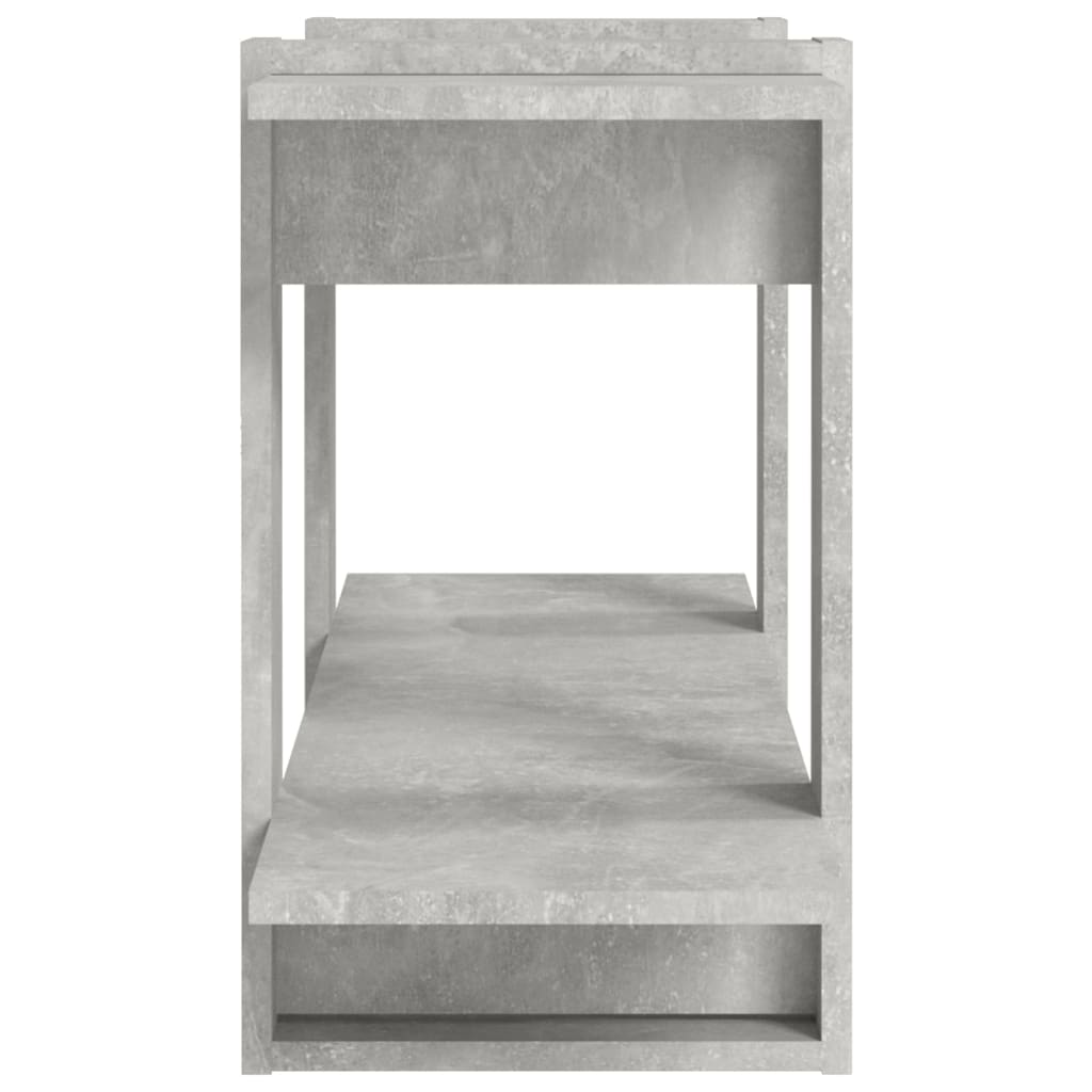 vidaXL Regał, betonowy szary, 100x30x51 cm, materiał drewnopochodny