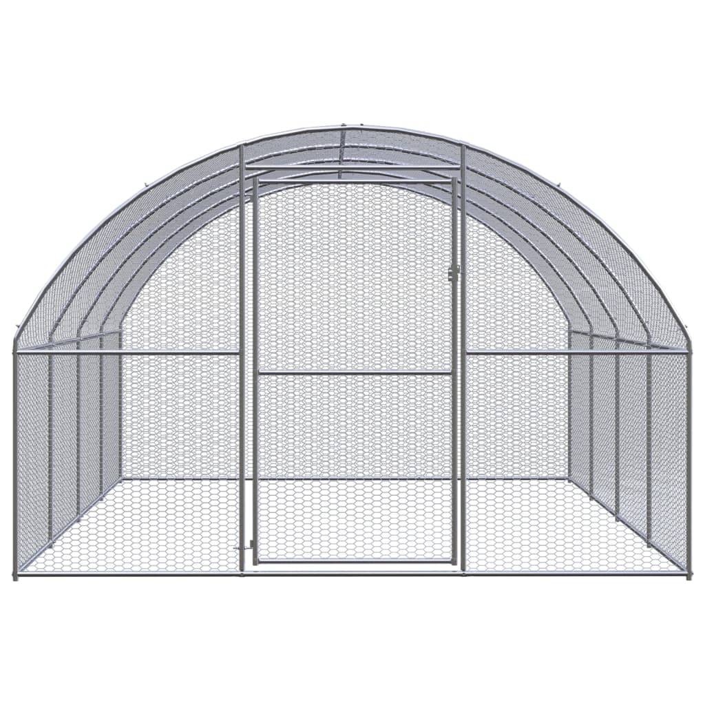 vidaXL Klatka zewnętrzna dla kurcząt, 3x4x2 m, stal galwanizowana