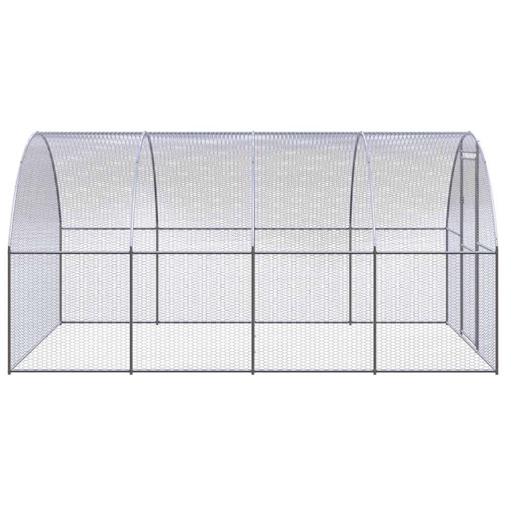 vidaXL Klatka zewnętrzna dla kurcząt, 3x4x2 m, stal galwanizowana