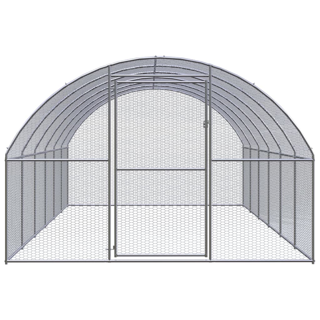 vidaXL Klatka zewnętrzna dla kurcząt, 3x6x2 m, stal galwanizowana