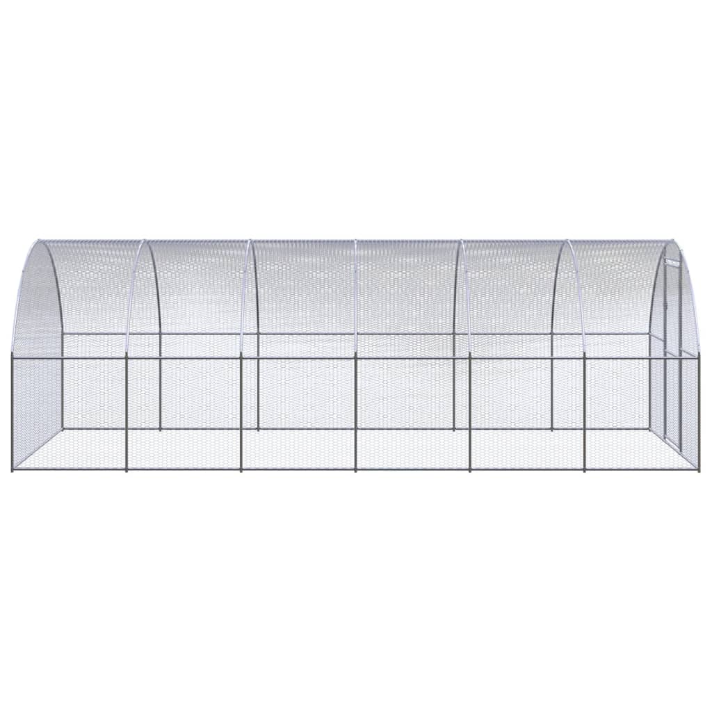 vidaXL Klatka zewnętrzna dla kurcząt, 3x6x2 m, stal galwanizowana