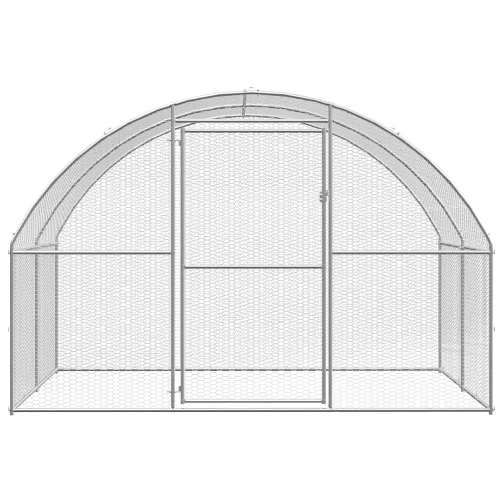 vidaXL Klatka zewnętrzna dla kurcząt, 3x6x2 m, stal galwanizowana