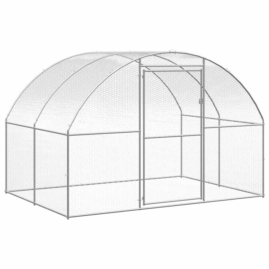 vidaXL Klatka zewnętrzna dla kurcząt, 3x12x2 m, stal galwanizowana