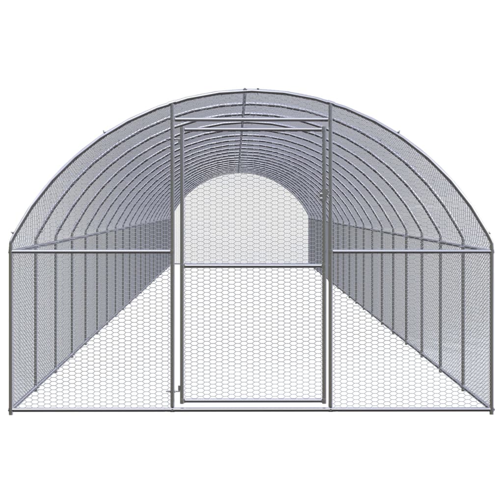 vidaXL Klatka zewnętrzna dla kurcząt, 3x20x2 m, stal galwanizowana