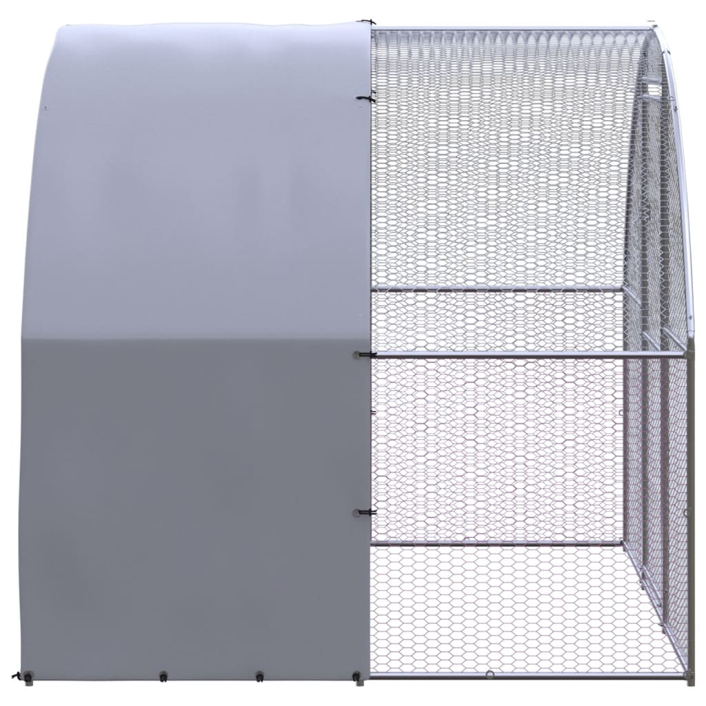 vidaXL Klatka zewnętrzna dla kurcząt, 3x2x2 m, stal galwanizowana