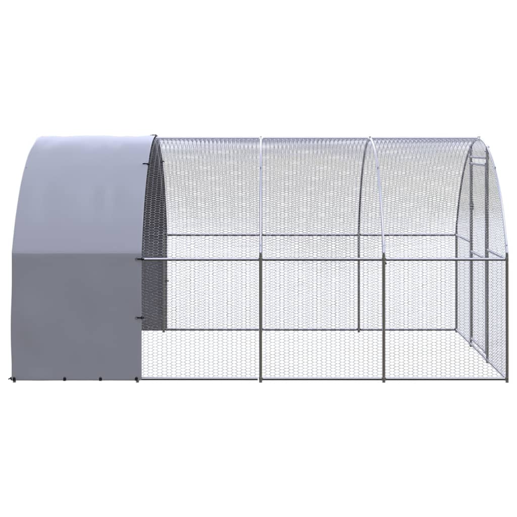 vidaXL Klatka zewnętrzna dla kurcząt, 3x4x2 m, stal galwanizowana