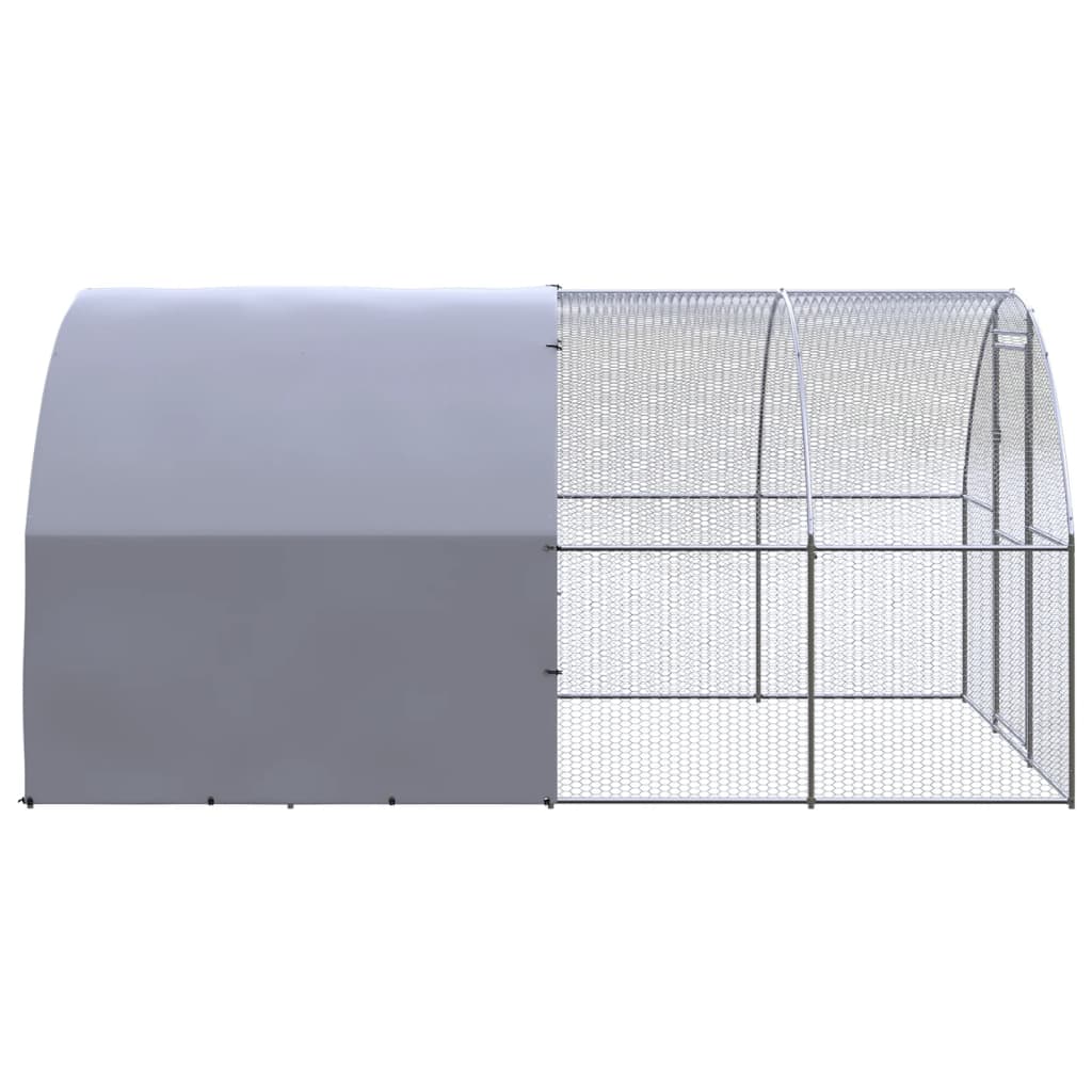 vidaXL Klatka zewnętrzna dla kurcząt, 3x4x2 m, stal galwanizowana