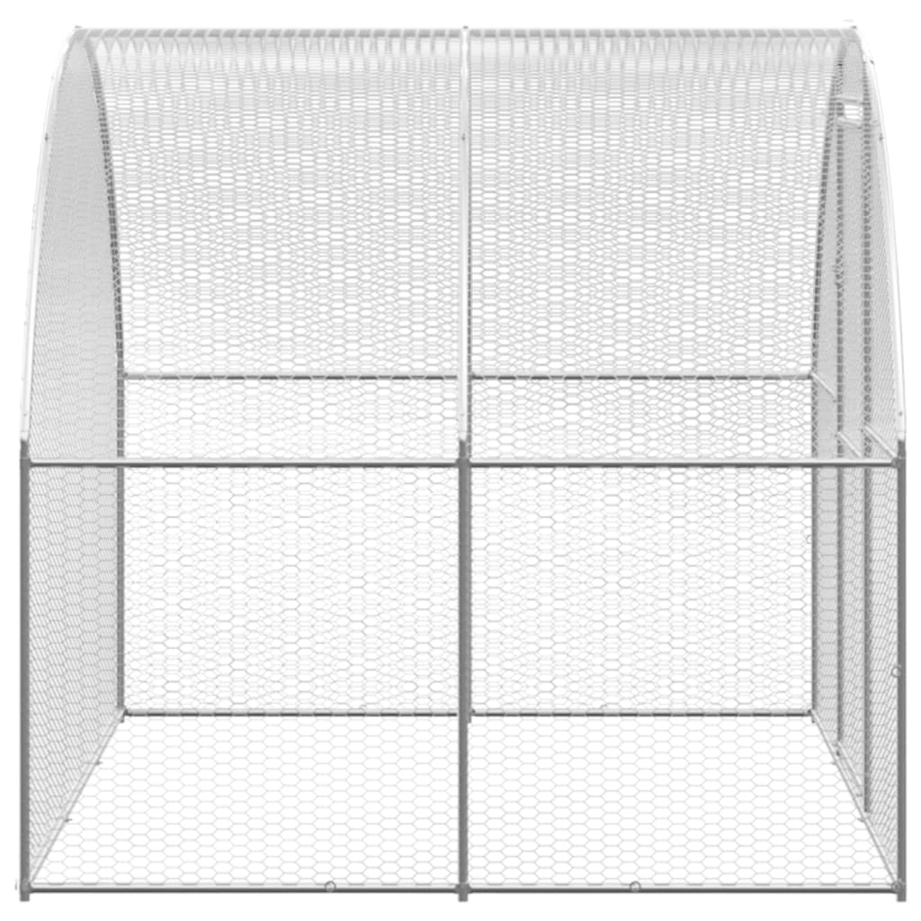 vidaXL Klatka zewnętrzna dla kurcząt, 3x8x2 m, stal galwanizowana