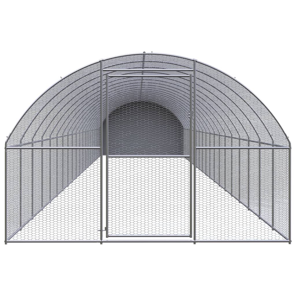 vidaXL Klatka zewnętrzna dla kurcząt, 3x20x2 m, stal galwanizowana