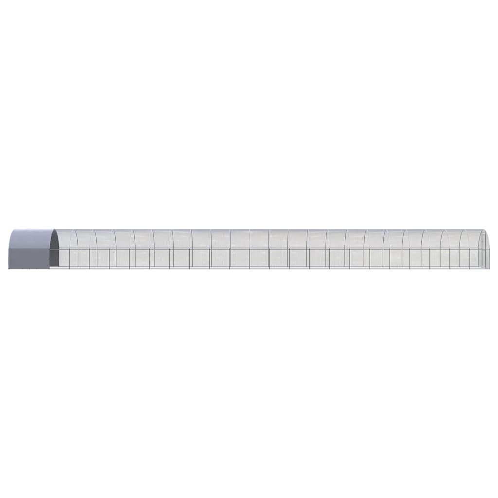 vidaXL Klatka zewnętrzna dla kurcząt, 3x24x2 m, stal galwanizowana