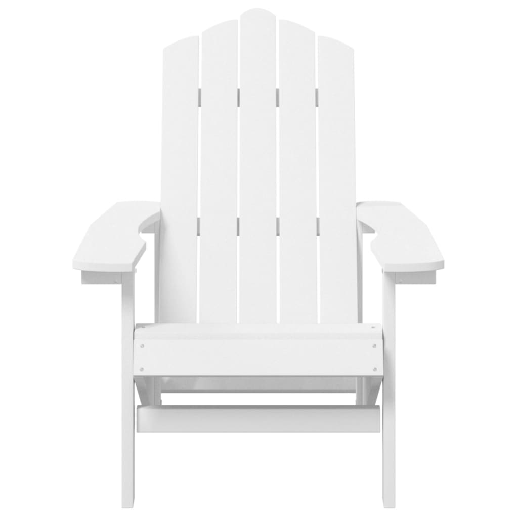 vidaXL Krzesła ogrodowe Adirondack, 2 szt., HDPE, białe