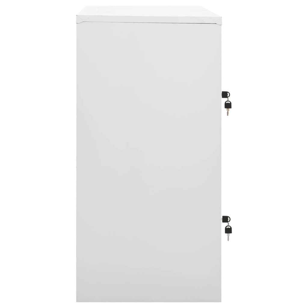 vidaXL Szafki zamykane, 5 szt., jasnoszaro-zielone, 90x45x92,5 cm
