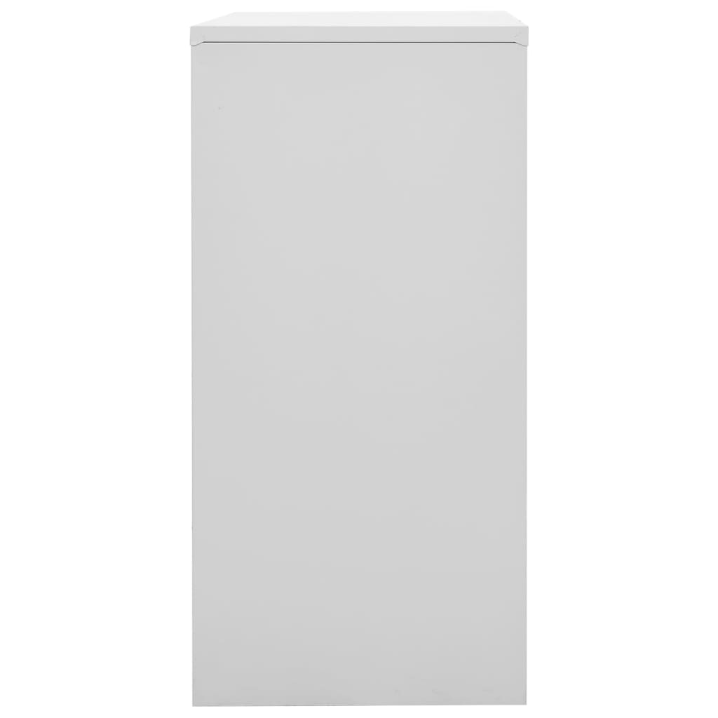 vidaXL Szafki zamykane, 2 szt., jasnoszaro-zielone, 90x45x92,5 cm
