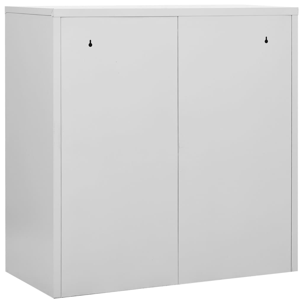 vidaXL Szafki zamykane, 5 szt., jasnoszaro-czerwone, 90x45x92,5 cm