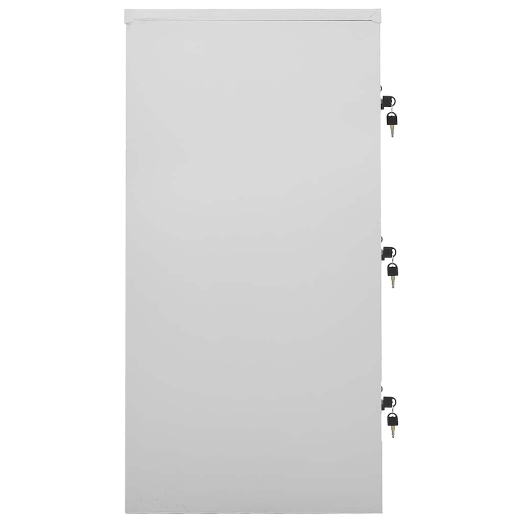 vidaXL Szafki zamykane, 5 szt., jasnoszaro-niebieskie, 90x45x92,5 cm