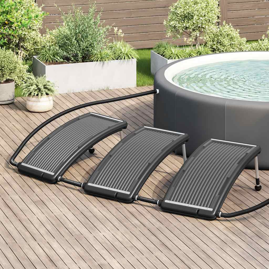 vidaXL Solarne podgrzewacze wody w basenie, łuki, 3 szt., 110x65 cm