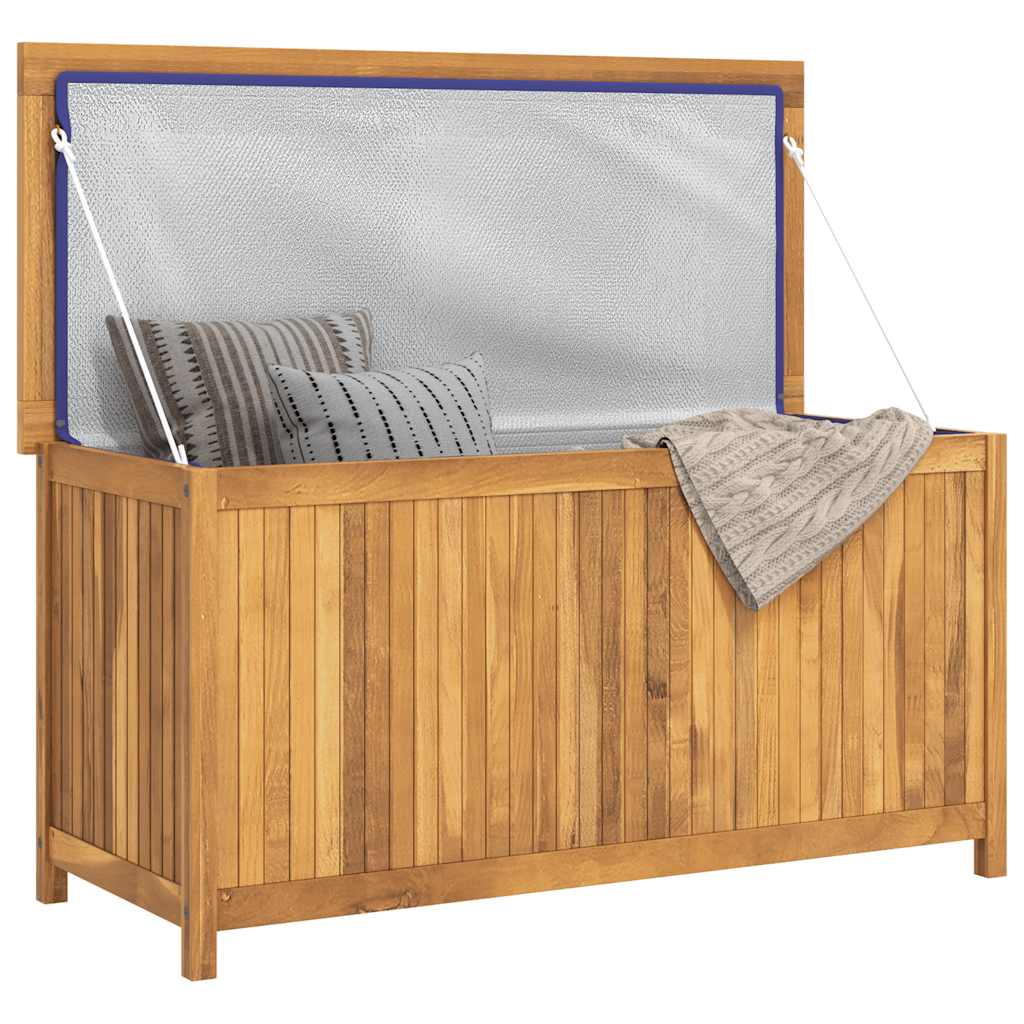 vidaXL Skrzynia ogrodowa, 114x50x58 cm, lite drewno tekowe